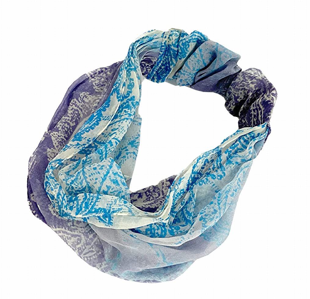 スカーフで冬華やぐ・[ユビオン] KINUWA 横浜シルク リングスカーフ