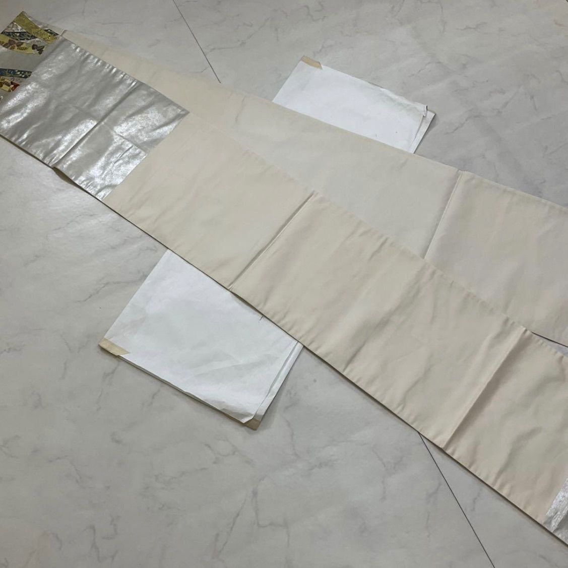 one●kimonoarisa●厳選● ●素晴らしい刺繍の洒落袋帯●正絹●長尺●449