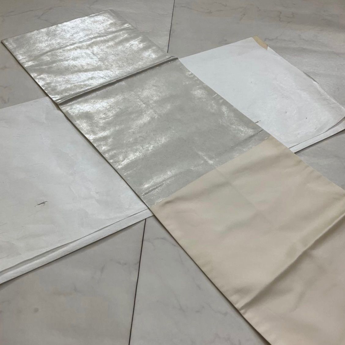 one●kimonoarisa●厳選● ●素晴らしい刺繍の洒落袋帯●正絹●長尺●449