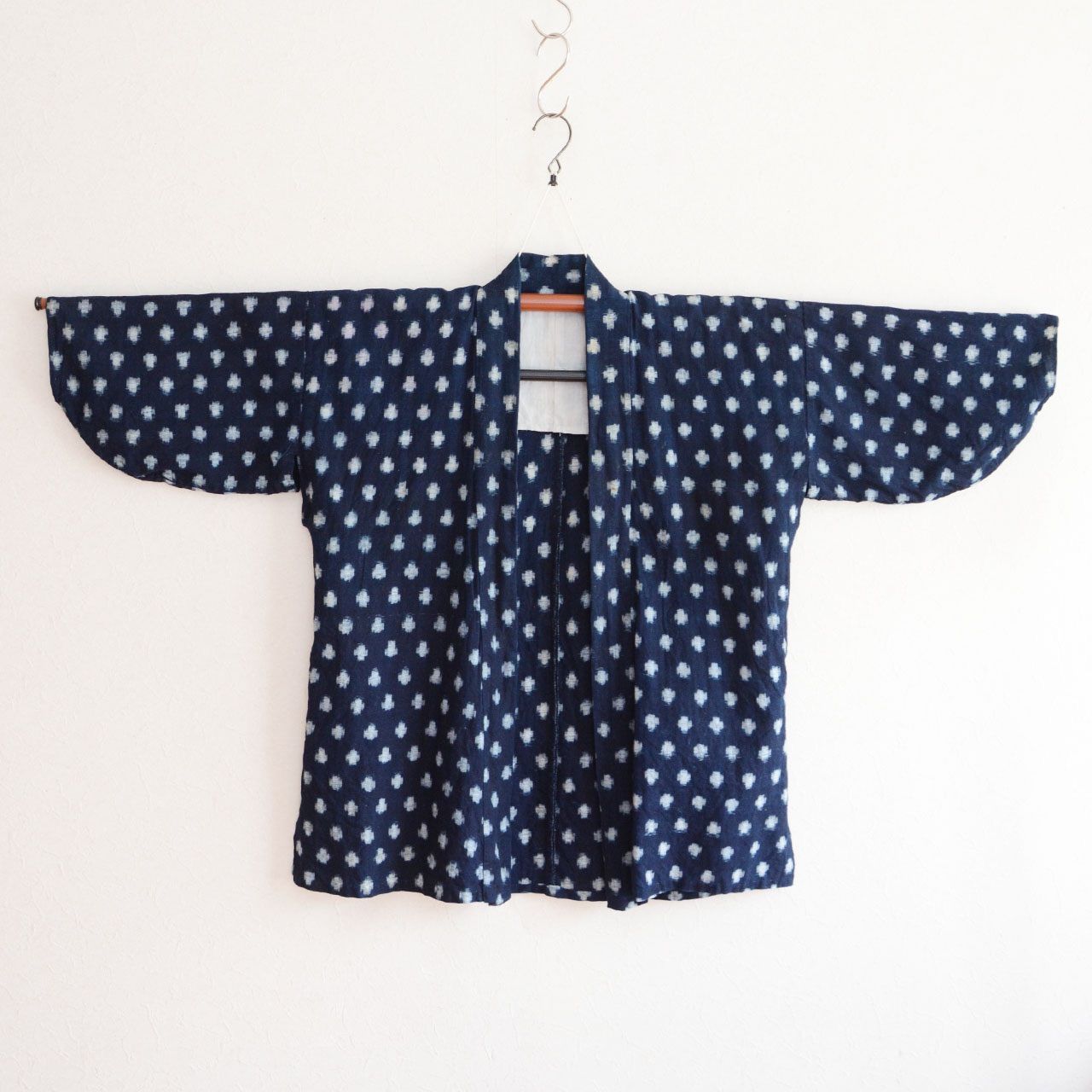 ぼた雪 雪ん子絣 野良着 藍染｜昭和中期 古布 木綿｜ジャパンヴィンテージ ハンドメイド リメイク素材