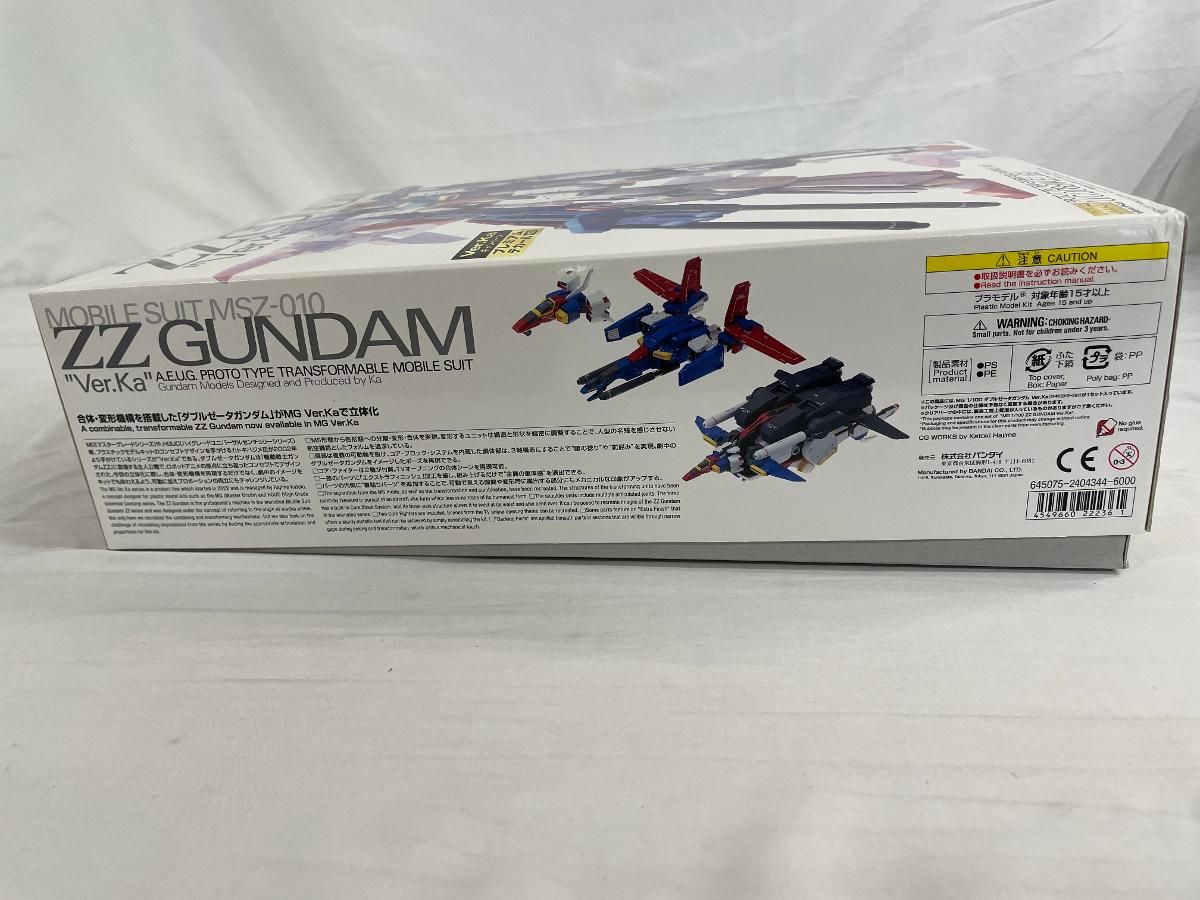 MG 機動戦士ガンダムZZ ダブルゼータガンダム Ver Ka 1 100スケール 色分け済みプラモデル