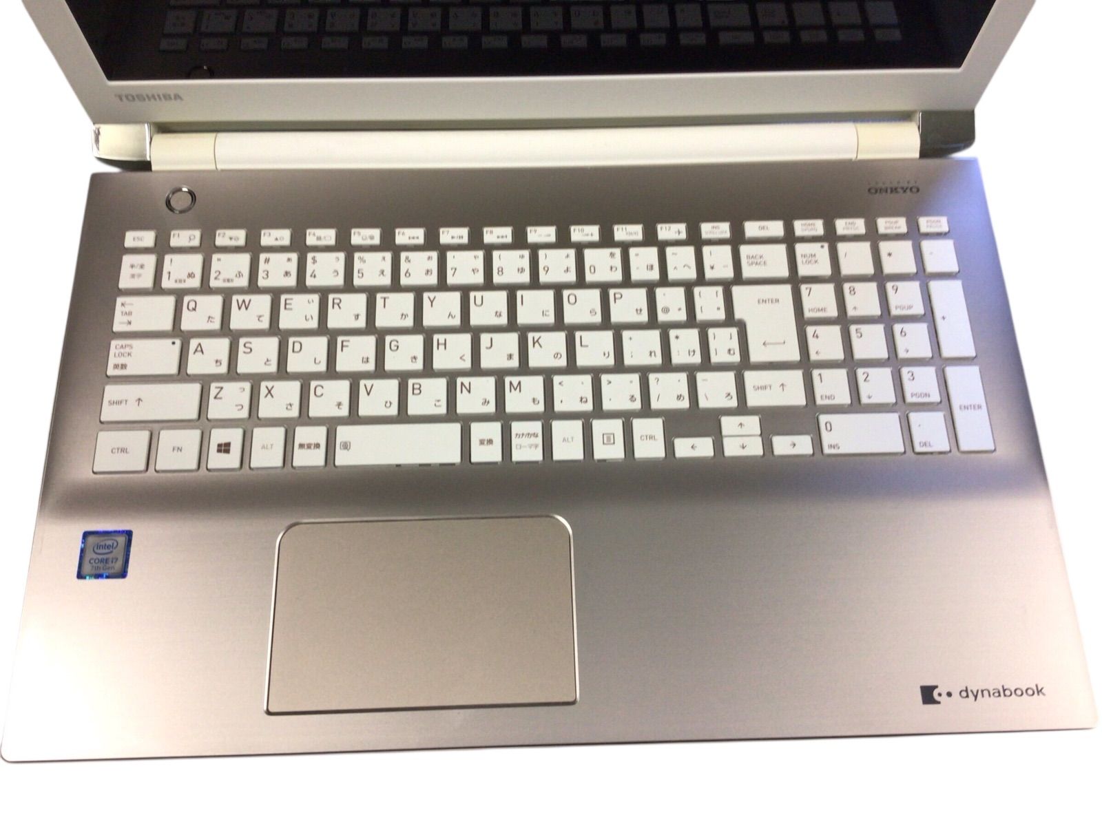 ジャンク] TOSHIBA Dynabook T65/DG / CPU CORE i7-7th/ メモリ無し