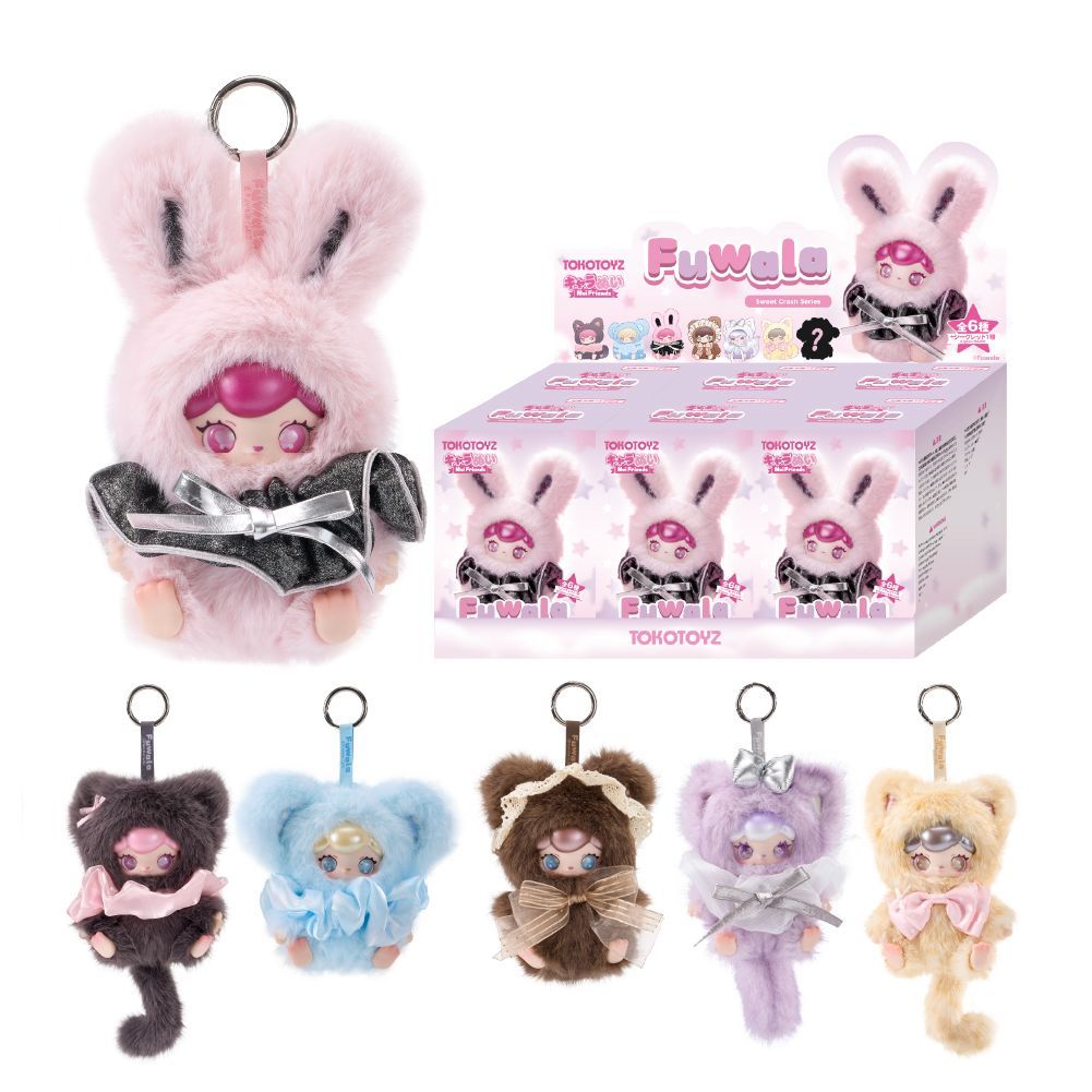 TOKTOYS Fuwala キャラぬい Sweet Crash シリーズ BOX ぬいぐるみ キーホルダー ぬいぐるみキーホルダー マスコット バックチャーム 全7種 シークレット ギフト