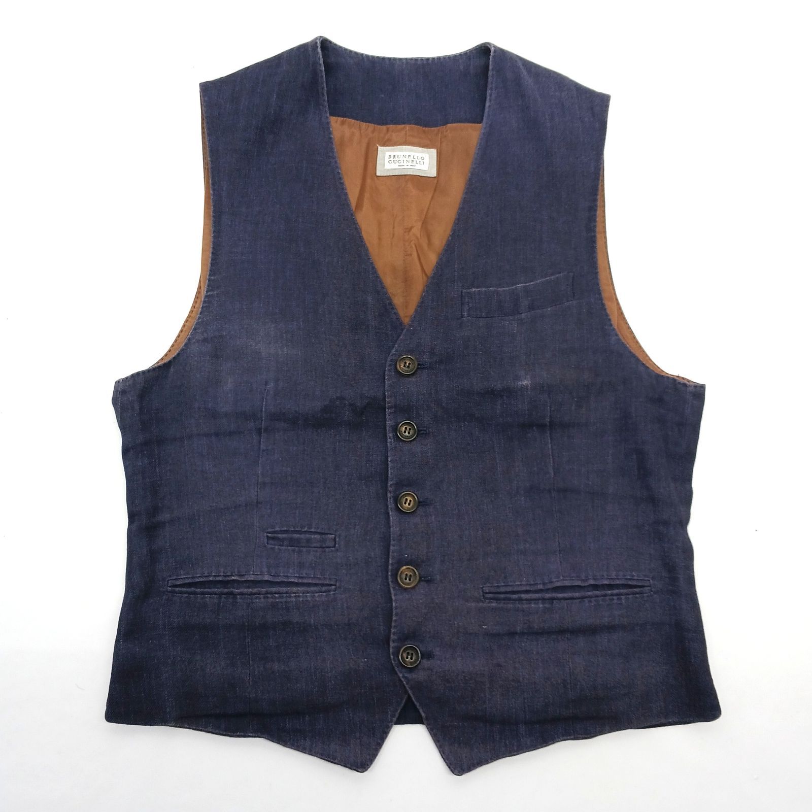 Brunello Cucinelli ブルネロクチネリ ベスト ジレ サイズ46 デニム