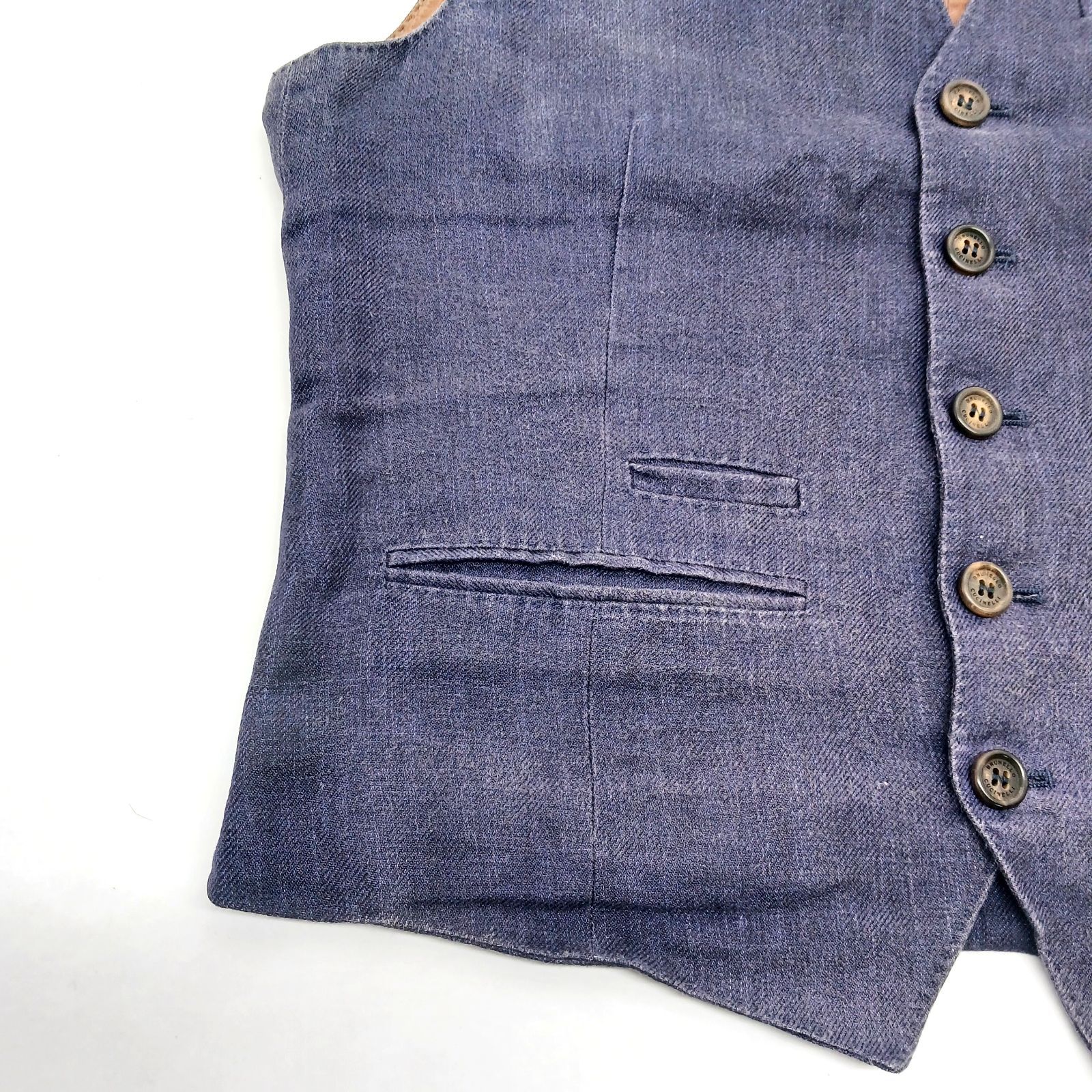 【ブルネロクチネリ】ベスト　ジレ デニム　インディゴ Brunello Cucinelli ブルネロクチネリ ベスト ジレ サイズ46 デニム