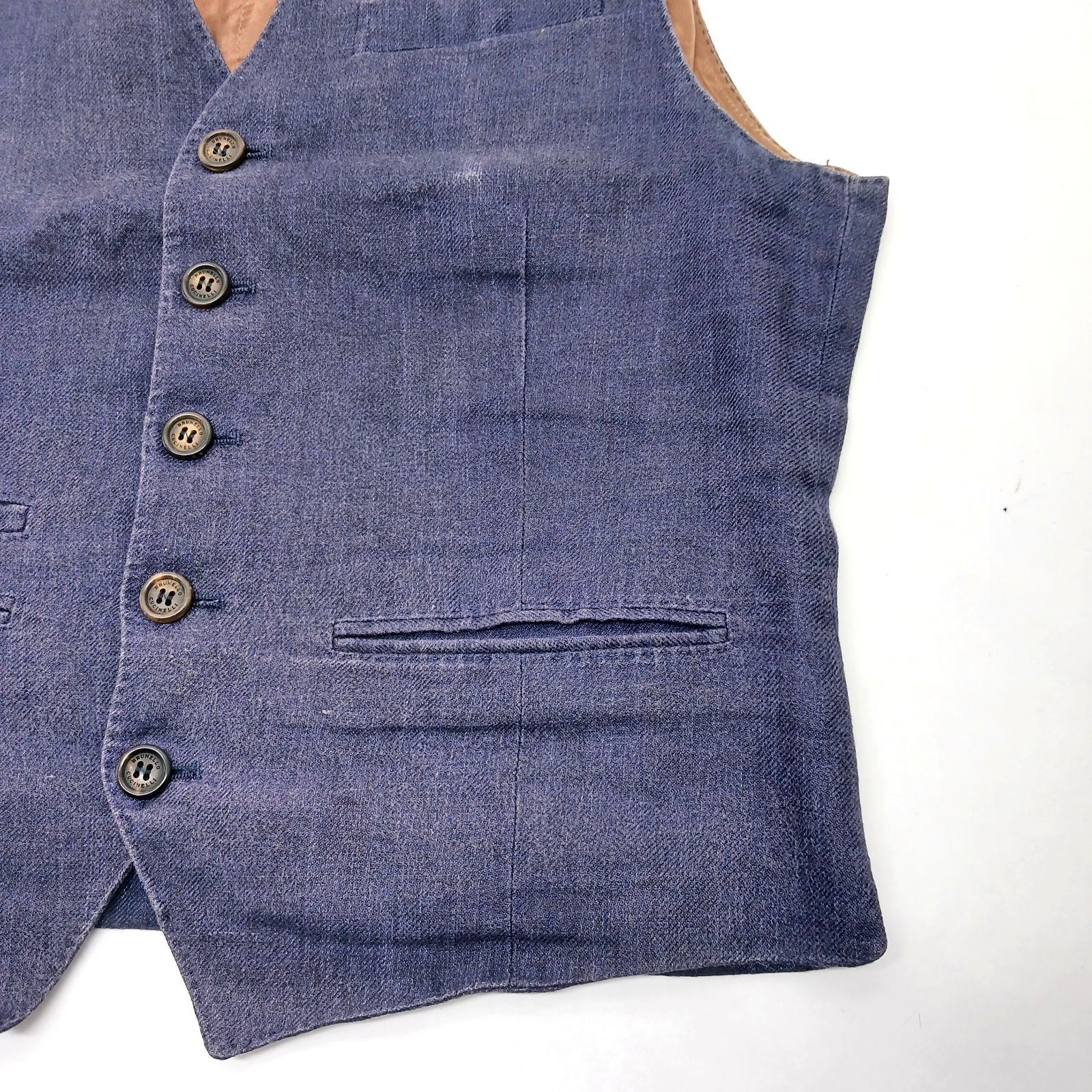 Brunello Cucinelli ブルネロクチネリ ベスト ジレ サイズ46 デニム