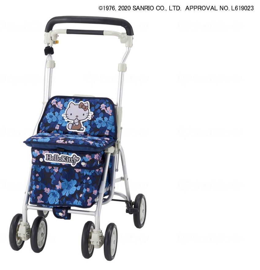 ハローキティ ヘルスバッグ ライトミニM Fピンク|ペイズリーブルー