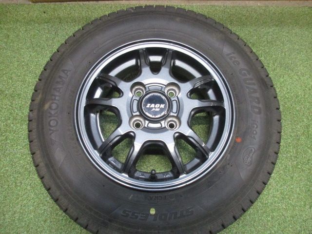 み ザックJP 520 145 80 R 12 スタッドレスタイヤ４本SET Nバン キャリー ハイゼット サンバー