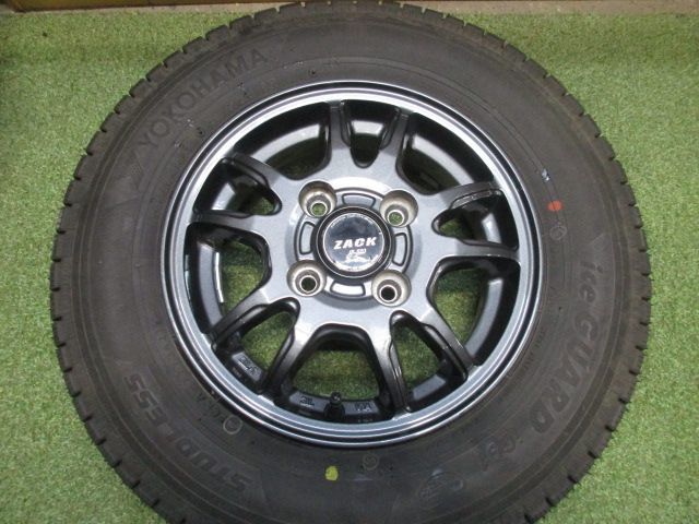 み ザックJP 520 145 80 R 12 スタッドレスタイヤ４本SET Nバン キャリー ハイゼット サンバー