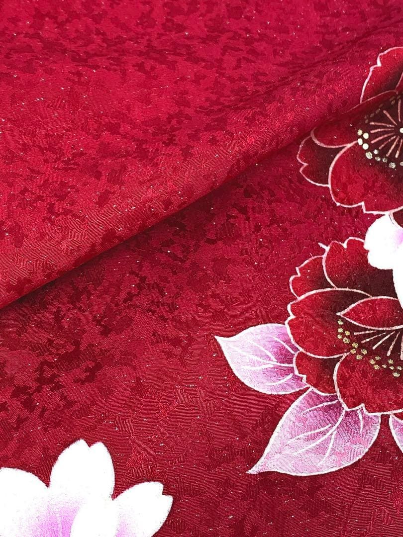 振袖 ラメ刺繍 グリッター箔 身丈173cm 撥水加工済 MO3205 - メルカリ