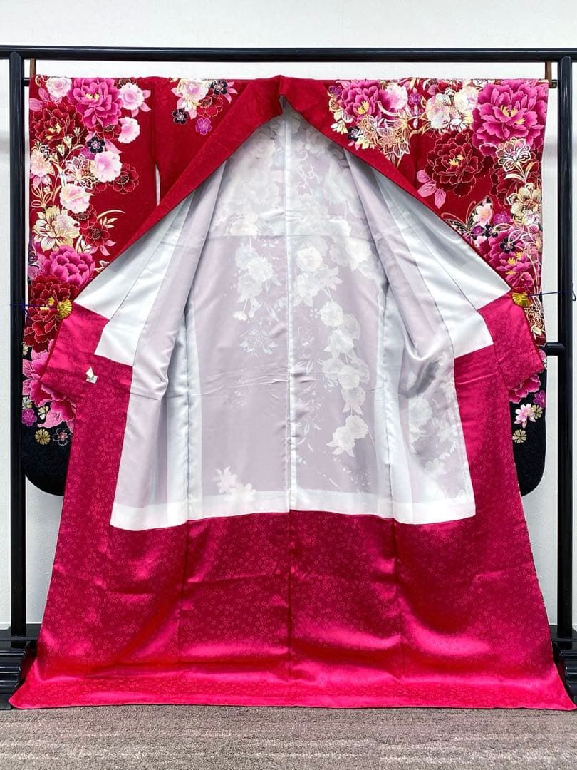 振袖 ラメ刺繍 グリッター箔 身丈173cm 撥水加工済 MO3205 - メルカリ