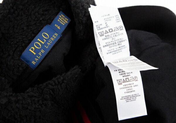 POLO RALPH LAUREN ブラック インナーフリース ブルゾン s POLO RALPH