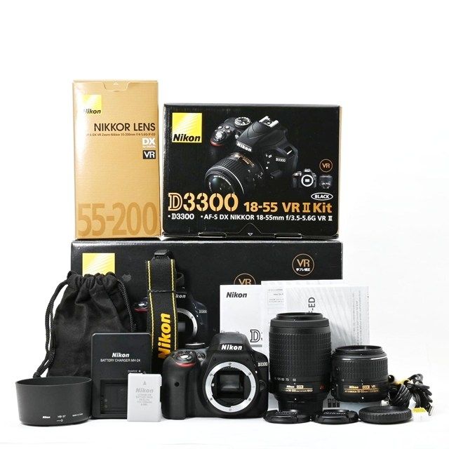 美品＞ Nikon D3300 ダブルズームキット｜シャッター数2170枚の極上