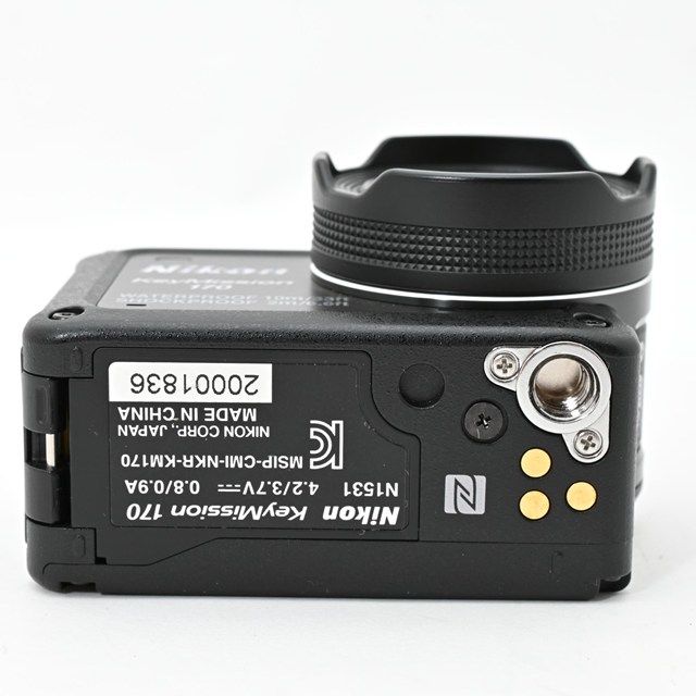  Nikon KeyMission 170 ブラック 防水 超広角アクションカメラ 動作良好 外観きれい レンズ枠部わずかに使用感あり アウトドア撮影に最適な高耐久モデル ビデオカメラ本体 ビデオカメラ