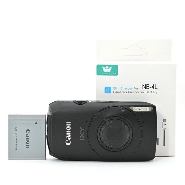 良品＞ Canon IXY30S ブラック｜高感度撮影に強い人気モデル｜モニター