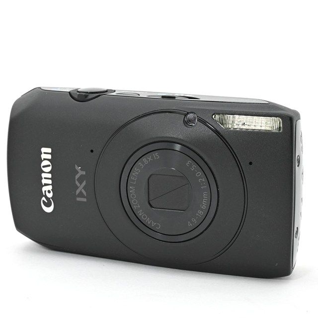 良品＞ Canon IXY30S ブラック｜高感度撮影に強い人気モデル｜モニター