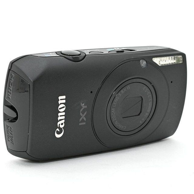 良品＞ Canon IXY30S ブラック｜高感度撮影に強い人気モデル｜モニター