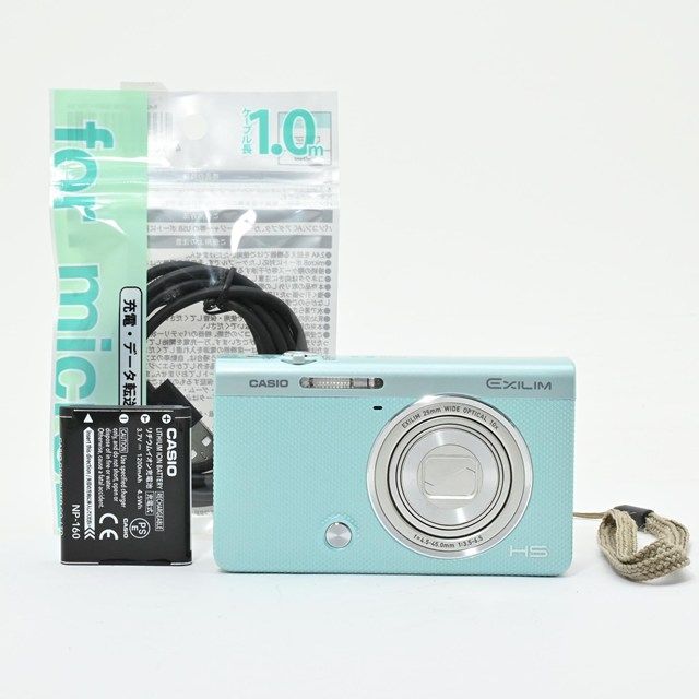CASIO EXILIM EX-ZR 60 GN｜動作良好｜液晶内微細チリ 底部印字剥がれあり｜全体的に使用感ありつつ実用良好のコンパクトデジカメ
