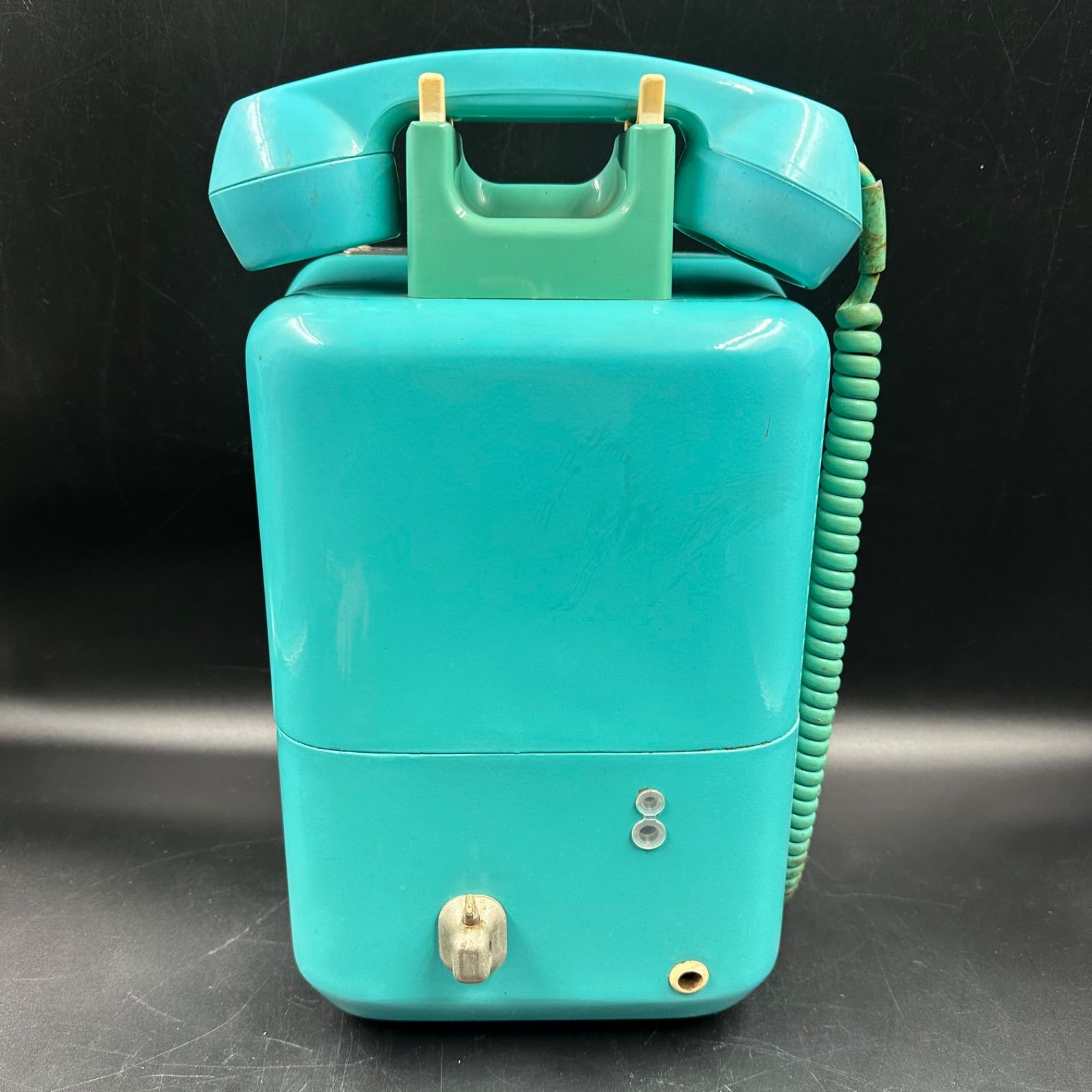 青でんわ貯金箱 水色