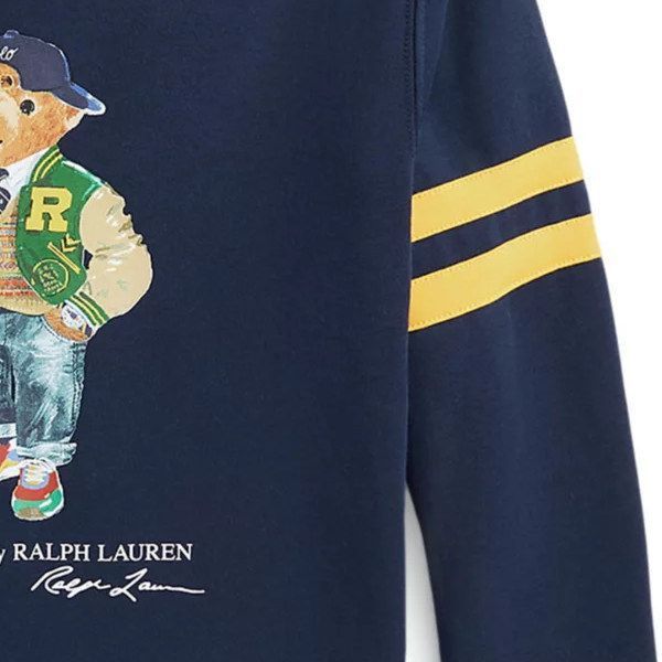  ラルフローレン レターマンベア裏起毛パーカー パーカー トップス