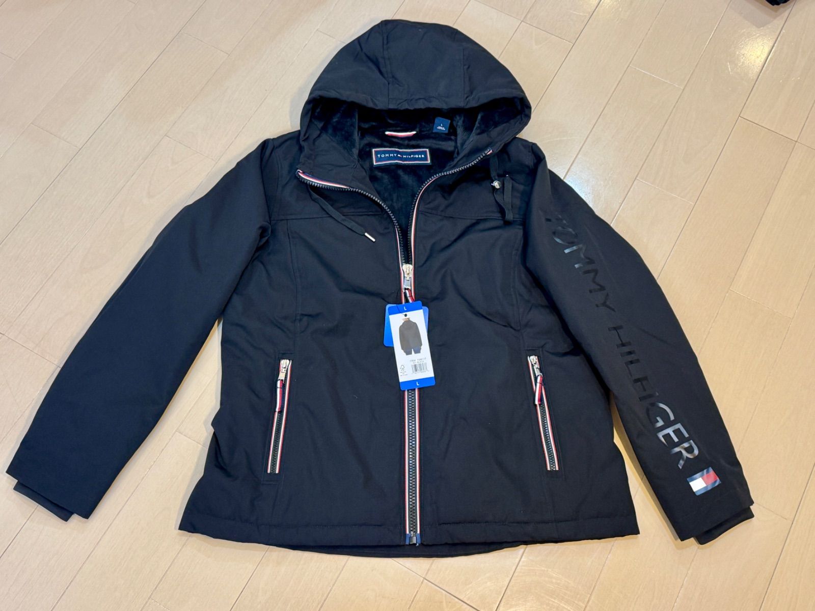 新品 トミーヒルフィガー フード アウター ボア ジャケット レディース M 新品 トミーヒルフィガー フード アウター ボア ショップ ジャケット