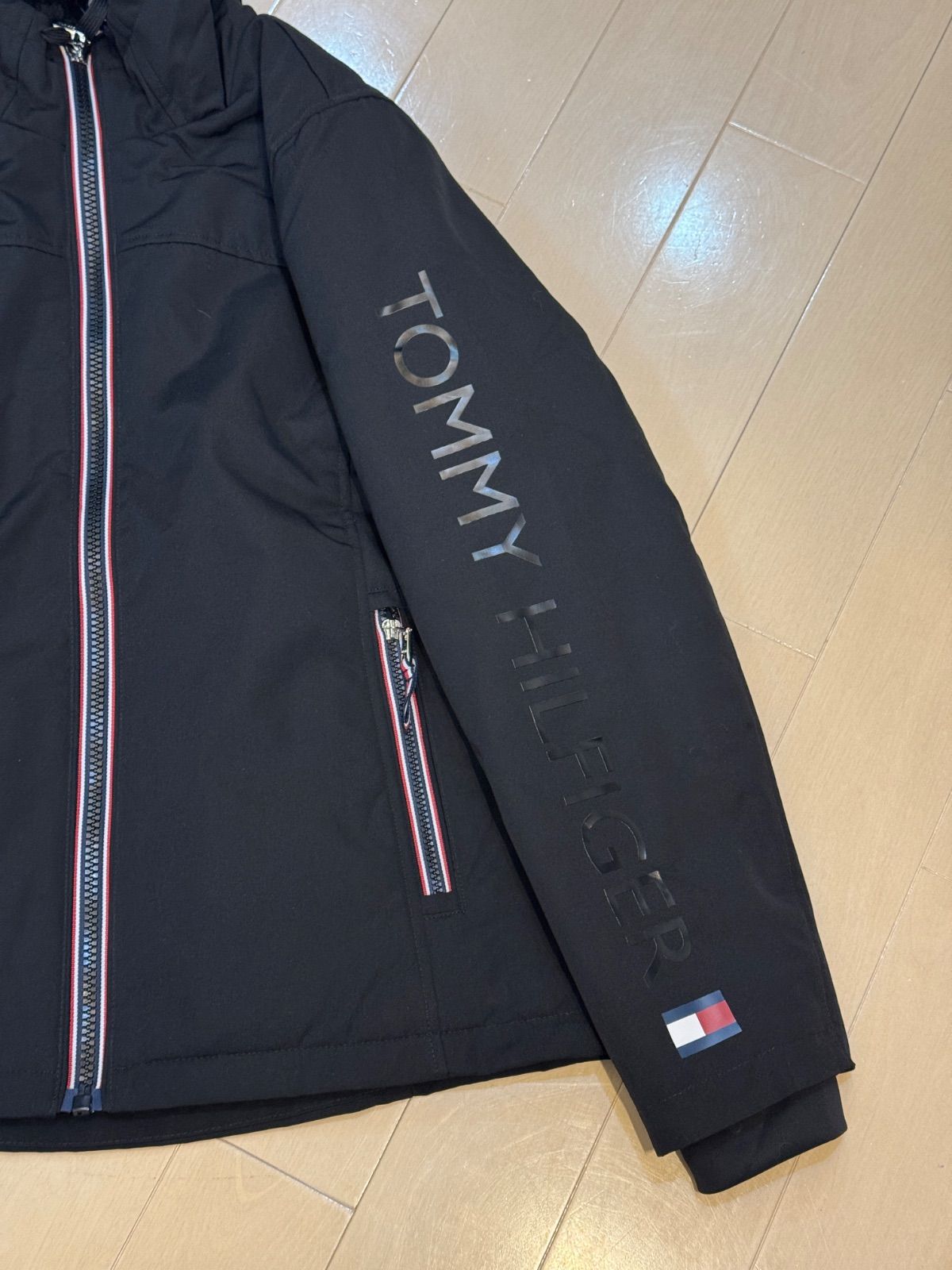 新品 トミーヒルフィガー フード アウター ボア ショップ ジャケット
