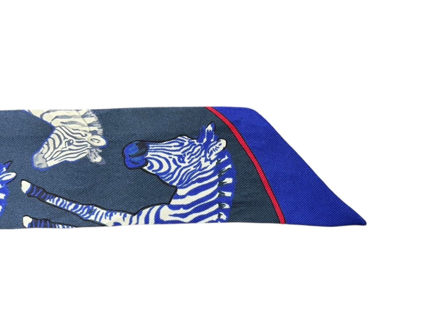 HERMES エルメス ツイリー レ ゼブル LES ZEBRES ゼブラ柄 リボン