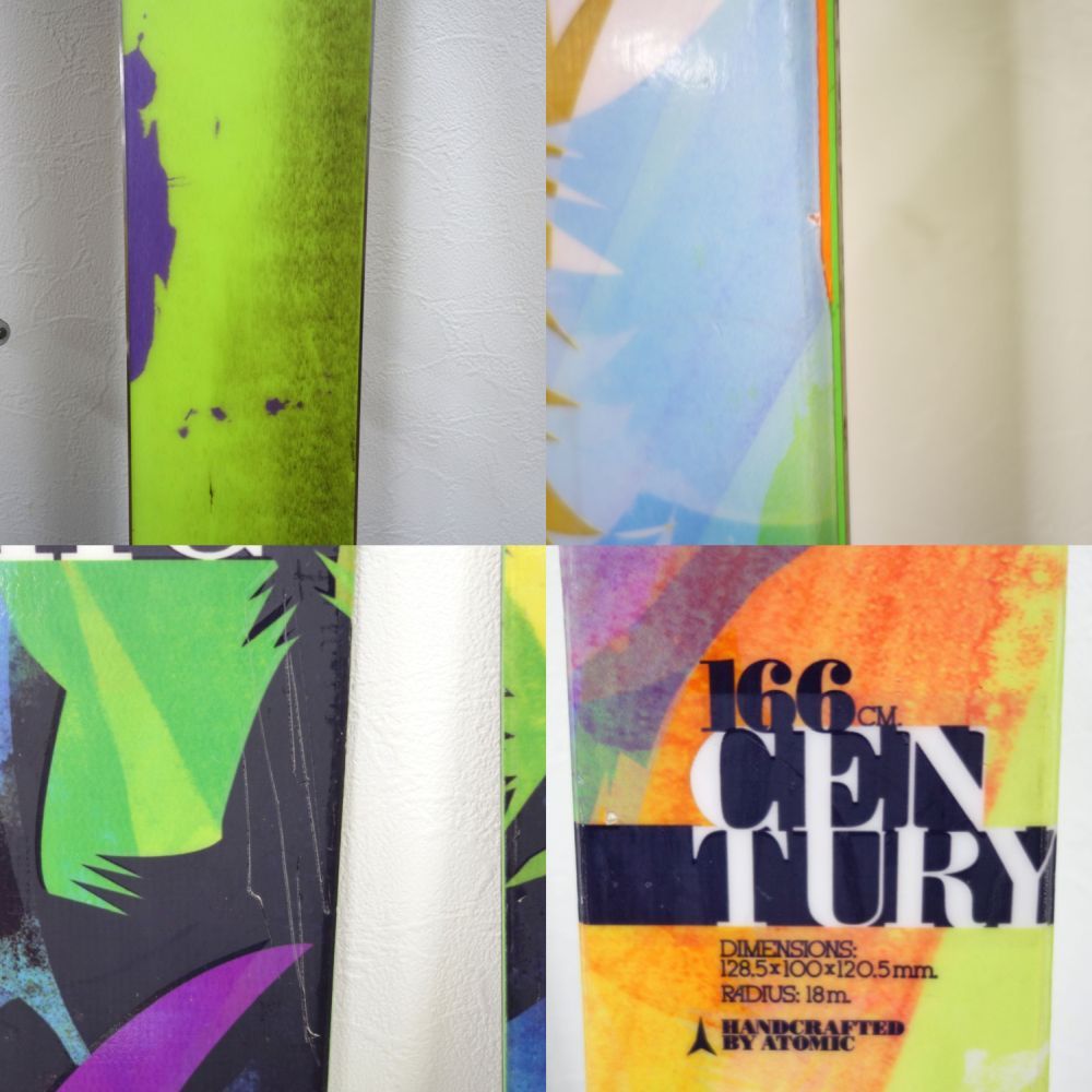 アトミック ATOMIC CENTURY 166cm センター100mm ビンデ - メルカリ