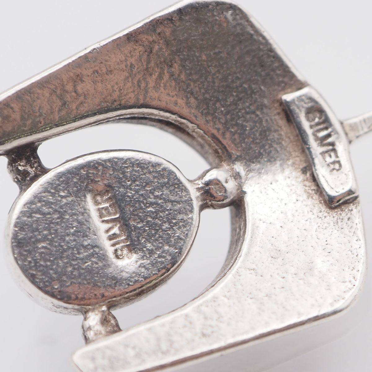 J810 オニキス SILVER刻印 ペンダント トップ デザイン シルバー