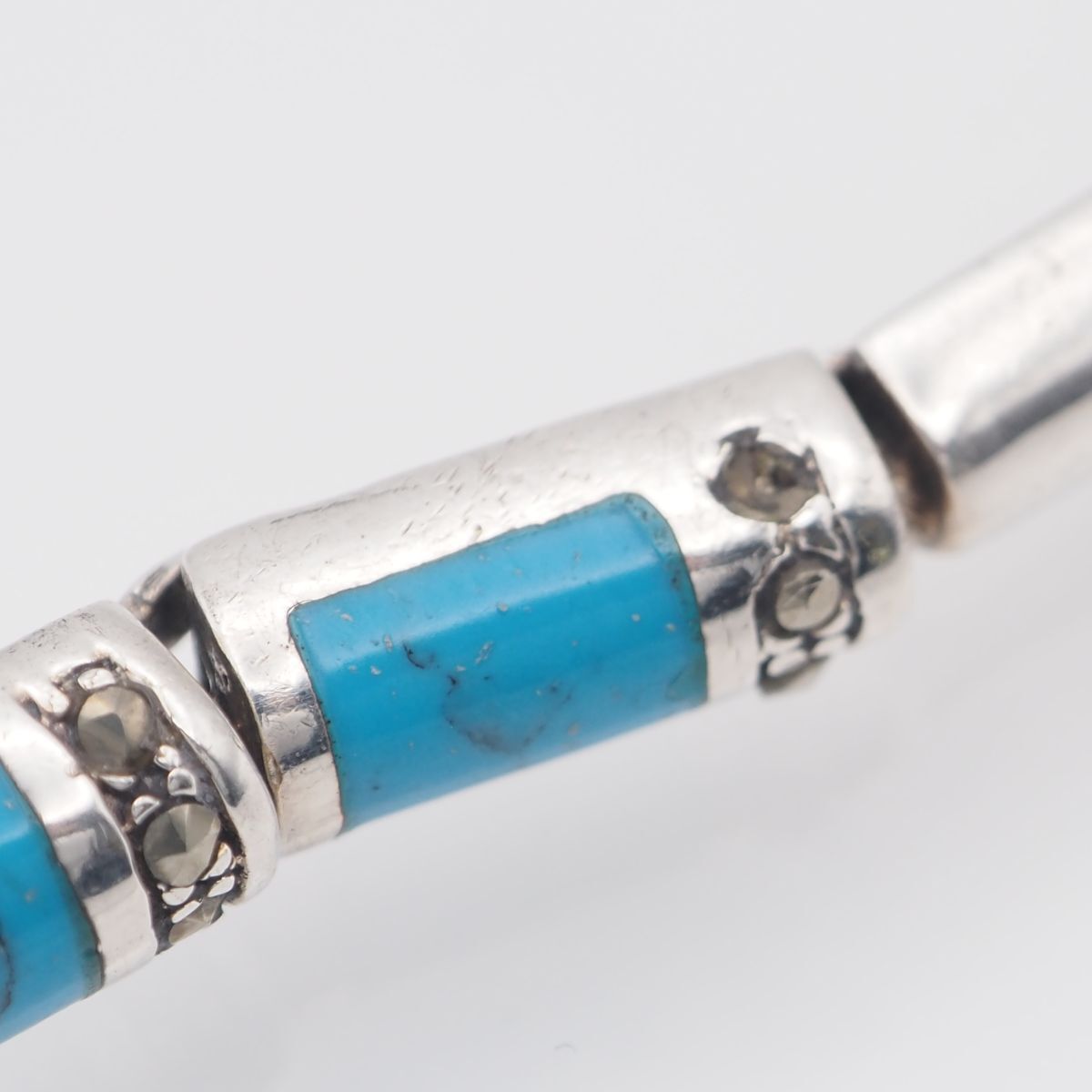 J777 ターコイズ トルコ石 マーカサイト マルカジット 925刻印