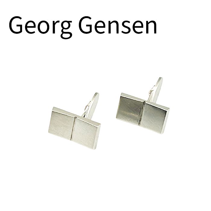 ジョージジェンセン　カフスボタン Georg Jensen ジョージジェンセン シルバー カフスボタン スクエア