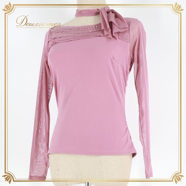 トップス  ピンク　チャコット 社交ダンス 衣装 トップス ブラウス ピンク系 チャコット Chacott