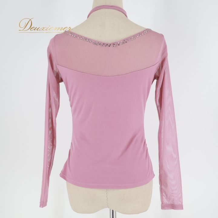 社交ダンス 衣装 トップス ブラウス ピンク系 チャコット Chacott