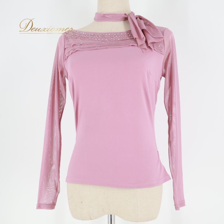 社交ダンス 衣装 トップス ブラウス ピンク系 チャコット Chacott