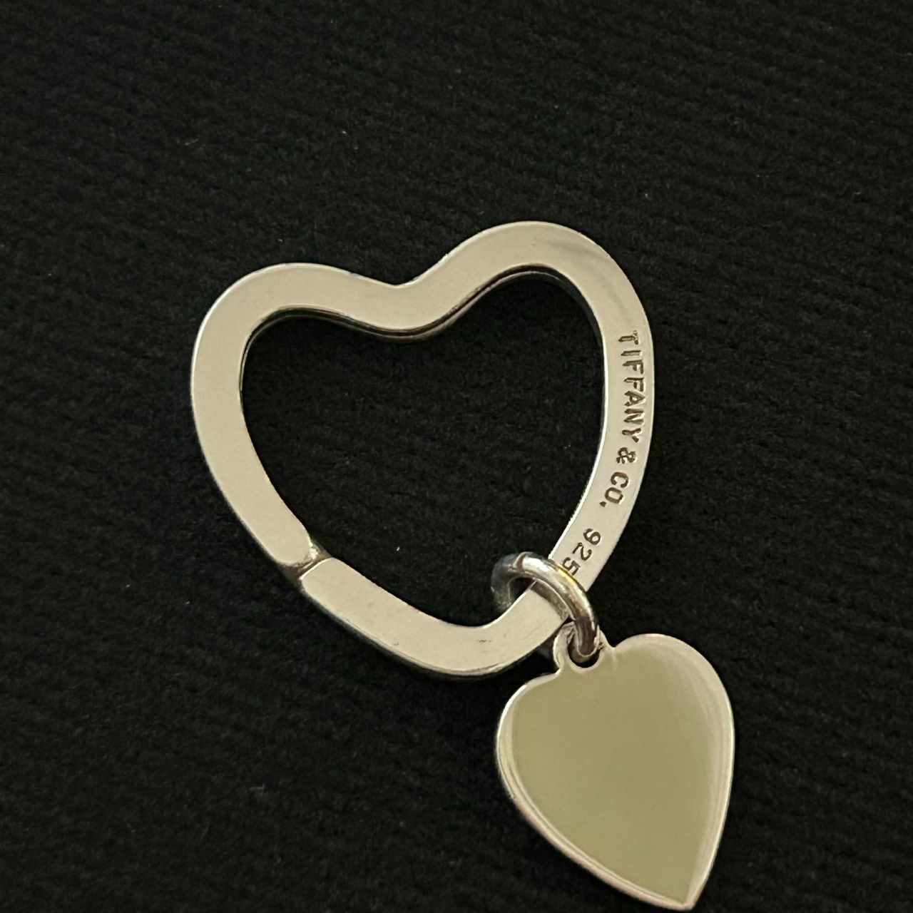 Tiffany & Co. ハート型キーホルダー 925シルバー 良品】TIFFANY & Co. ハート キーホルダー SV925 シルバー