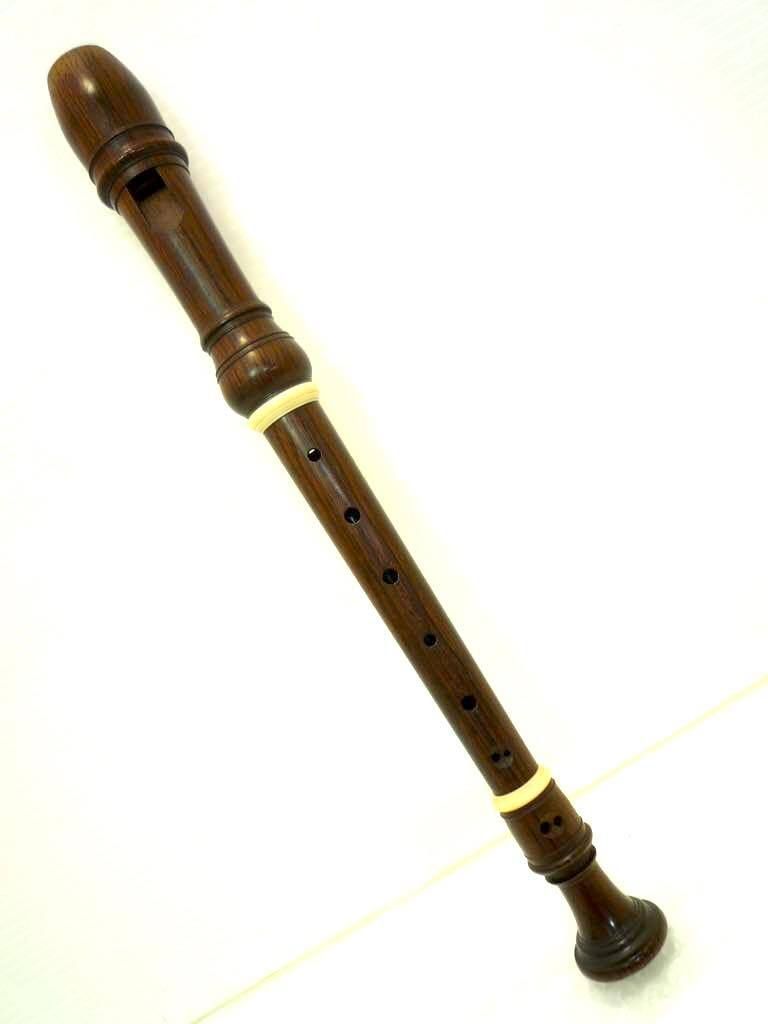 激 ソプラノ リコーダー 木製 フリードリヒ フォン ヒューネ 1958年 F von Huene ローズウッド材 ケース 音出OK 吹奏楽 木管楽器