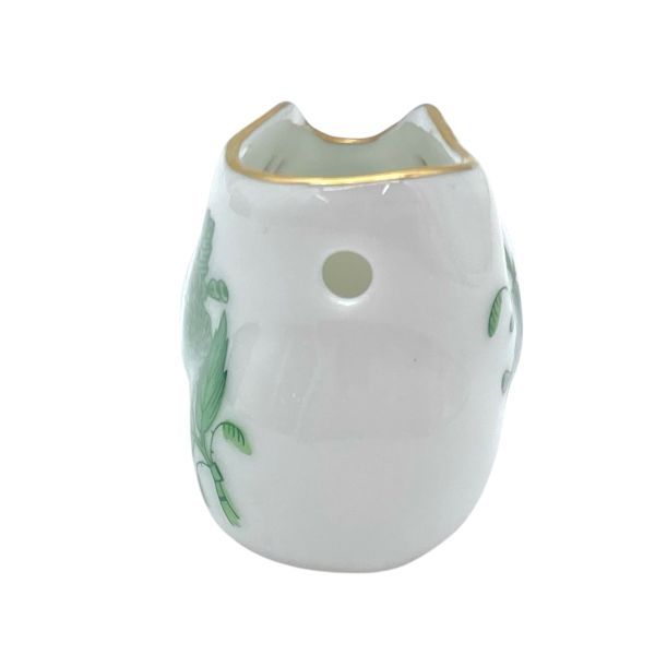 未使用 ヘレンド Herend アポニー・グリーン ミニベビーシューズ