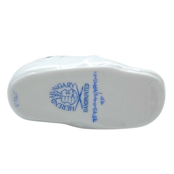  ヘレンド Herend ウィーンの薔薇 グリーン ミニベビーシューズ クリスマスオーナメント 置物 手作り 手描き グリーン 磁器 S5Y341 卓上コレクション 置物 インテリア小物