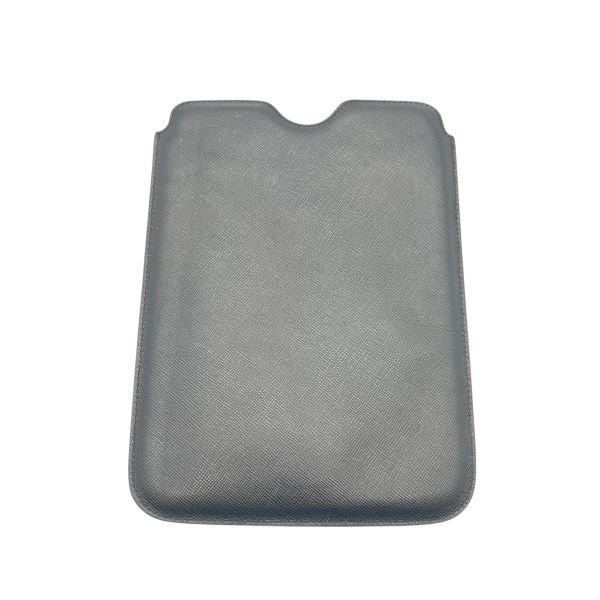 プラダ PRADA タブレットケース iPad 2024 mini ケース 黒 レザー ユニ