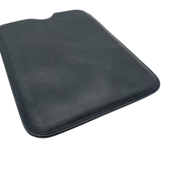 プラダ PRADA タブレットケース iPad mini ケース 黒 レザー ユニ
