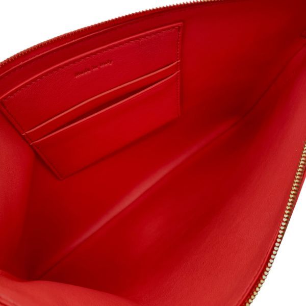 セリーヌ☆クラッチバッグ　セカンドバッグ　革　アクセサリーポーチ　バイカラー ○ 美品 セリーヌ CELINE ソロ クラッチバッグ セカンドバッグ ポーチ