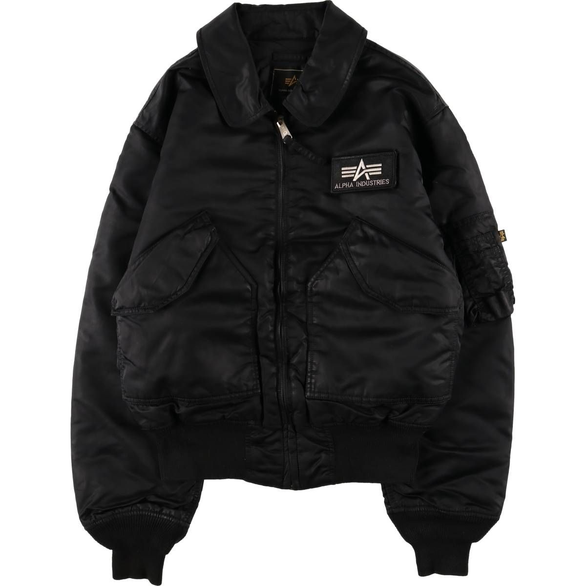 古着 民間品 アルファ ALPHA CWU-45|Pタイプ 中綿入り ミリタリー フライトジャケット メンズS相当|eaa 575039