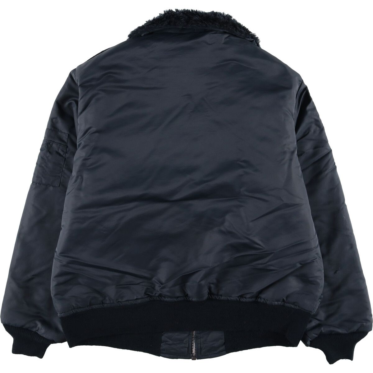 古着 70~80年代 Timber King B-15タイプ 星条旗柄 中綿入り ミリタリー フライトジャケット メンズL相当 ヴィンテージ|eaa 570535