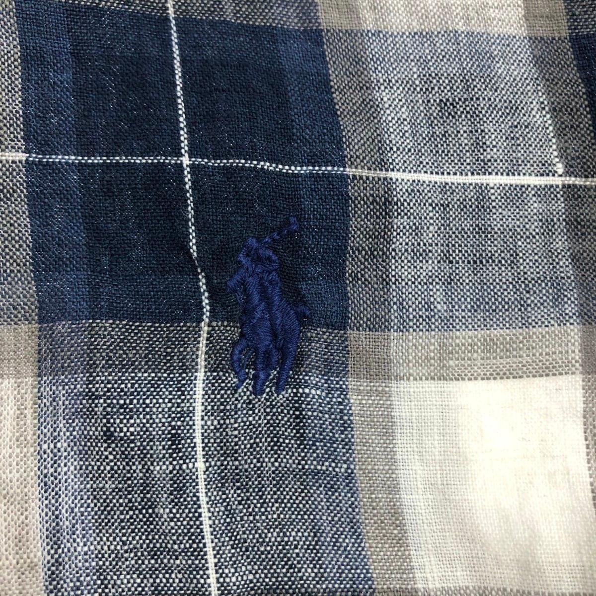 POLO RALPH LAUREN ポロラルフローレン 長袖チェックシャツ サイズ:M