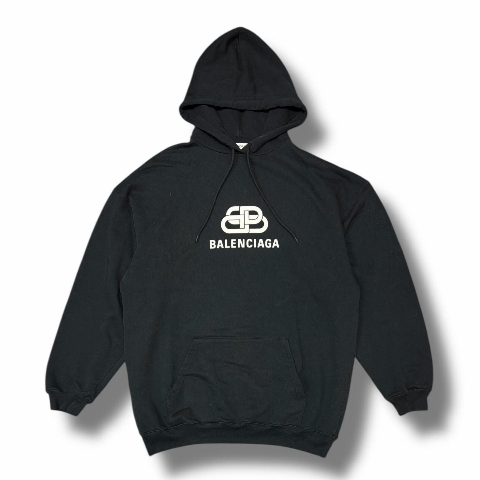 BALENCIAGA パーカー 国内正規 BALENCIAGA BBロゴスウェットパーカー フーディー