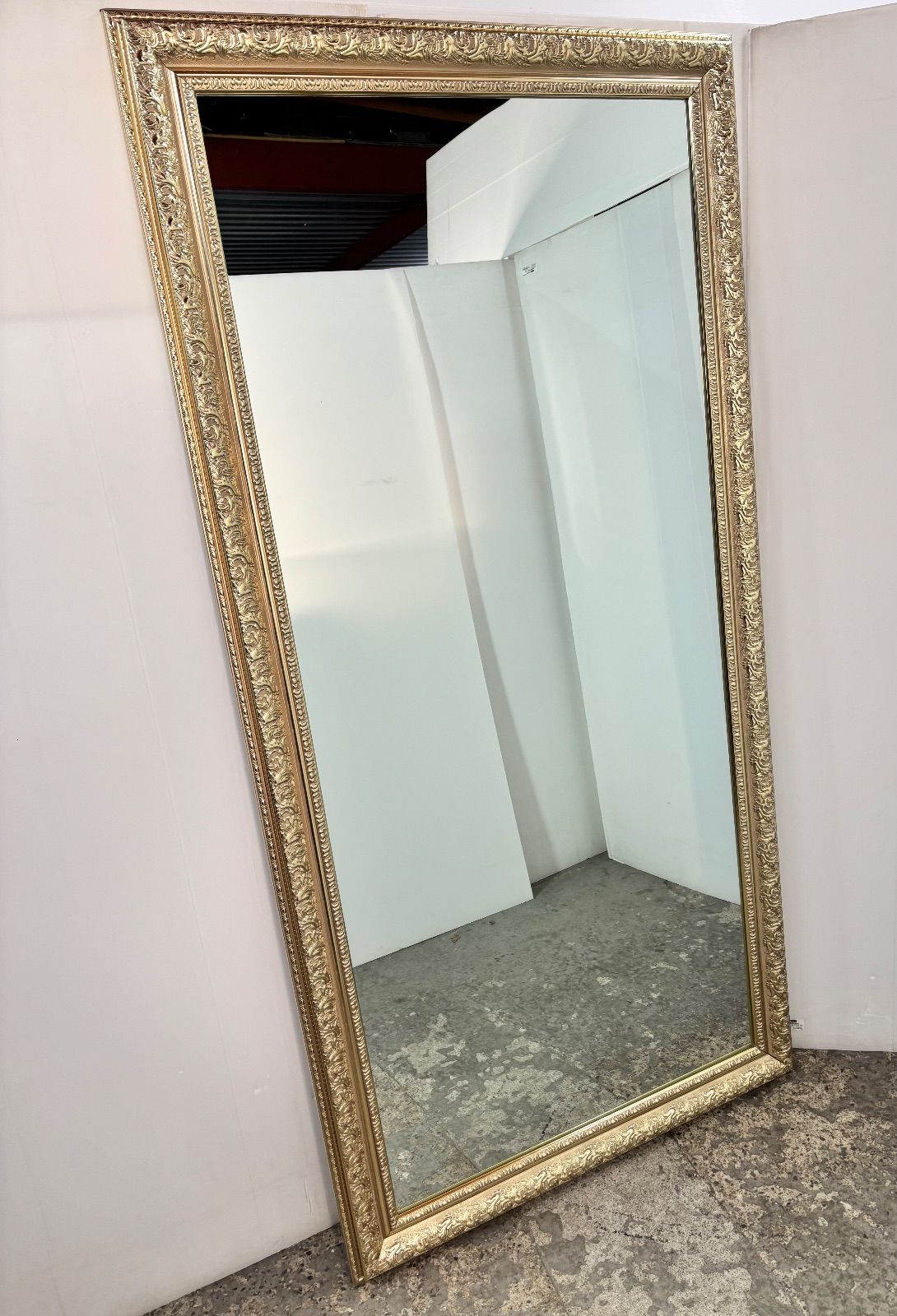 アンティーク ミラー 全身鏡 ゴールド 巨大 大型鏡 - メルカリ