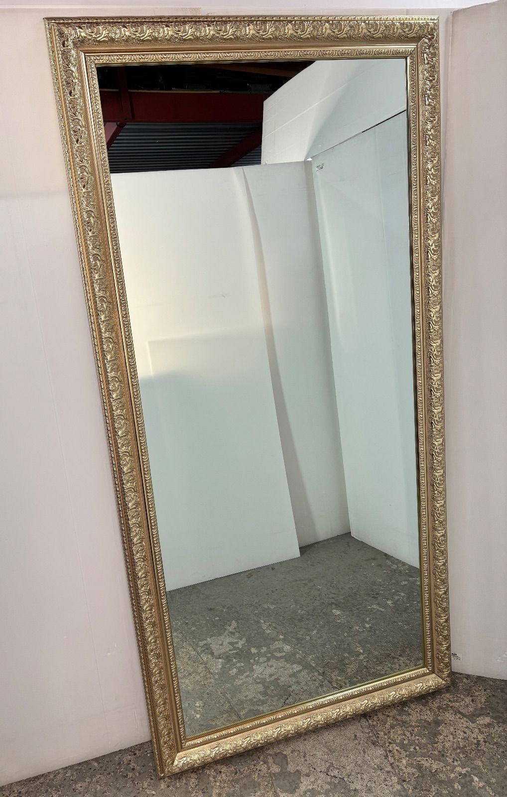 アンティーク ミラー 全身鏡 ゴールド 巨大 大型鏡