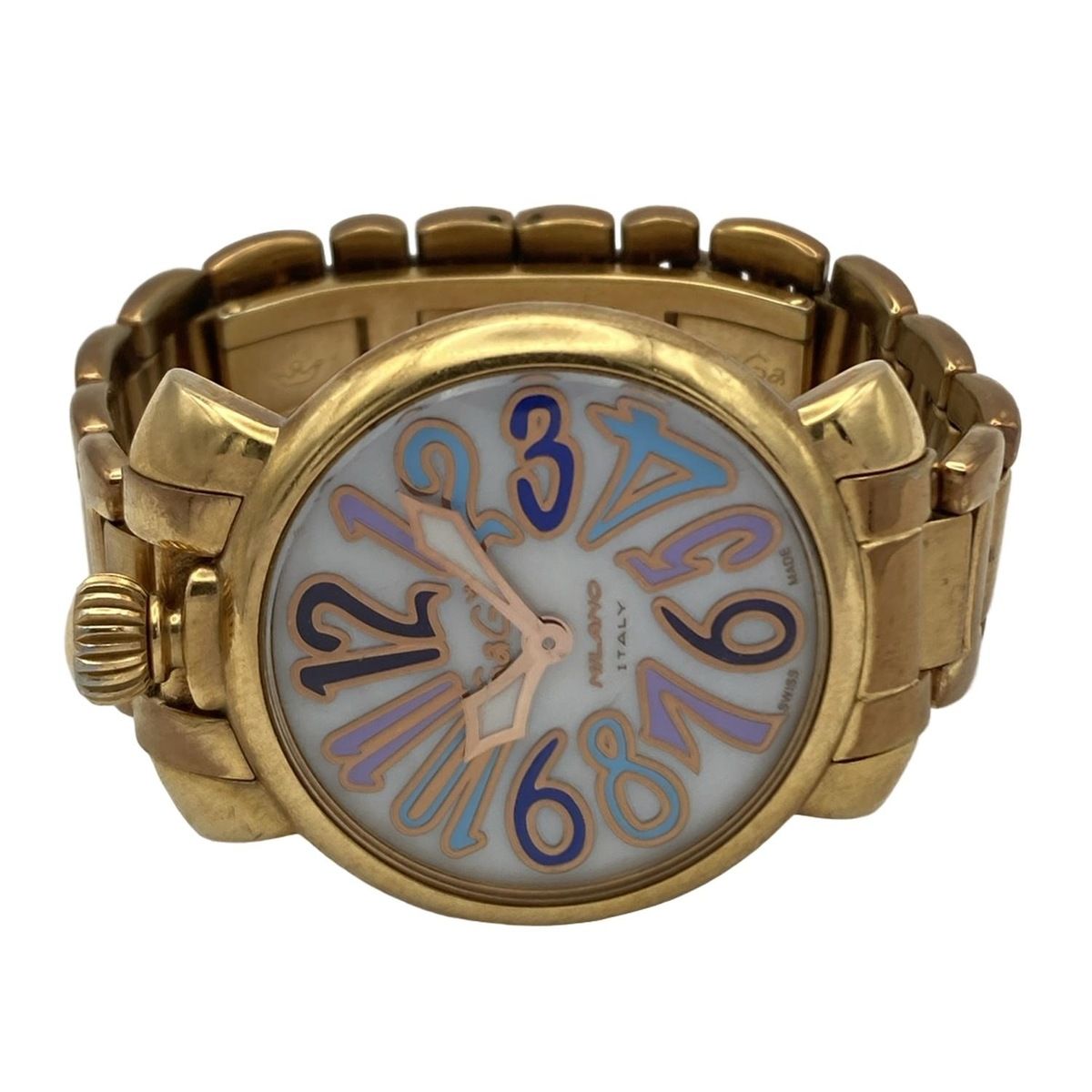 GAGA MILANO(ガガミラノ) 腕時計 マヌアーレ35 6021 ボーイズ SS 白