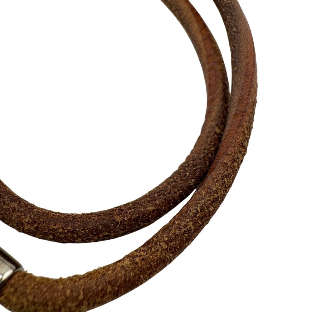 HERMES エルメス 2連 アタメ ブレスレット ブラウン レディース - メルカリ