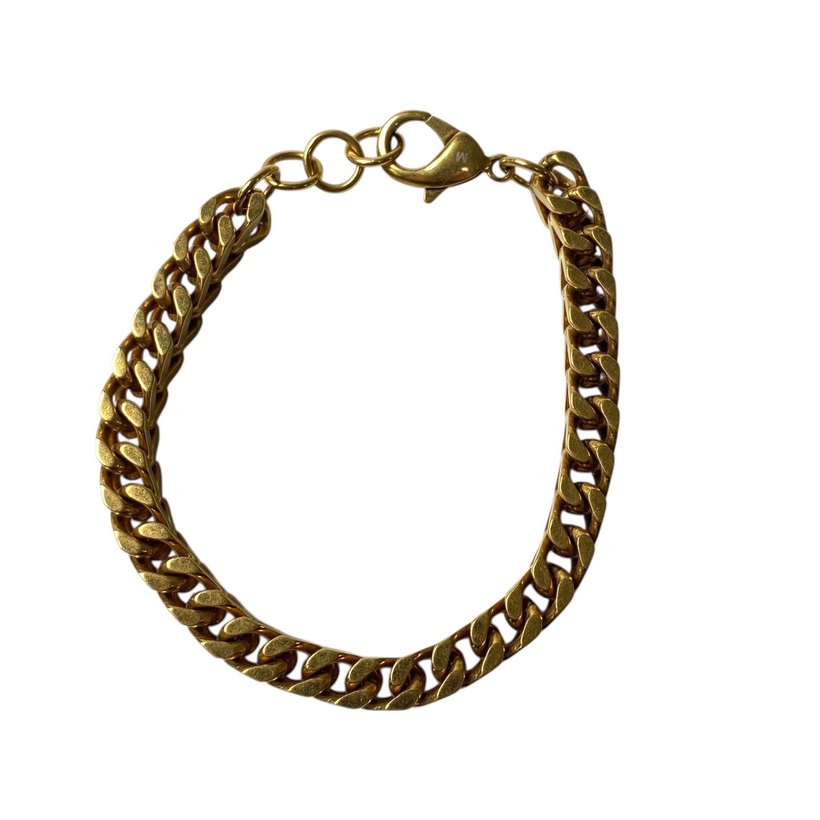 バレンシアガ BALENCIAGA メンズ ゴールド チェーン ブレスレット GP 